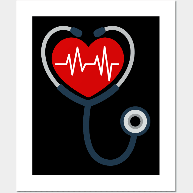 Doctor Valentine's Day Wall Art by AdeShirts